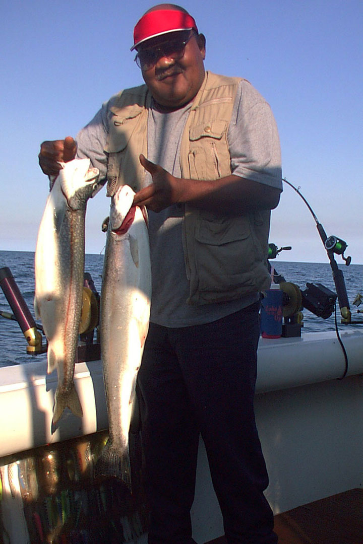 Two big Steelhead trout.